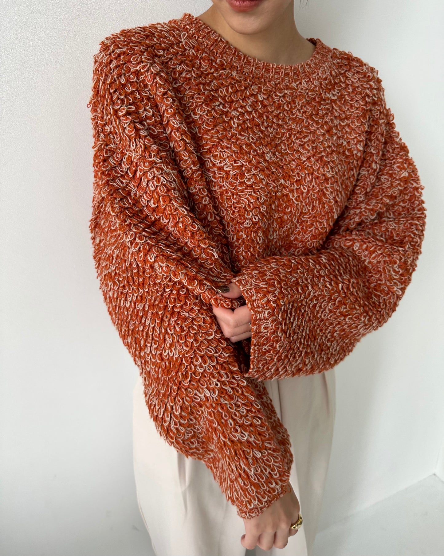 loop yarn short knit