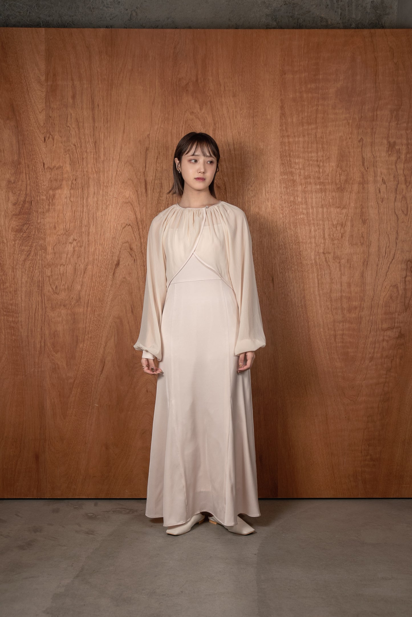 sheer veil mermaid dress