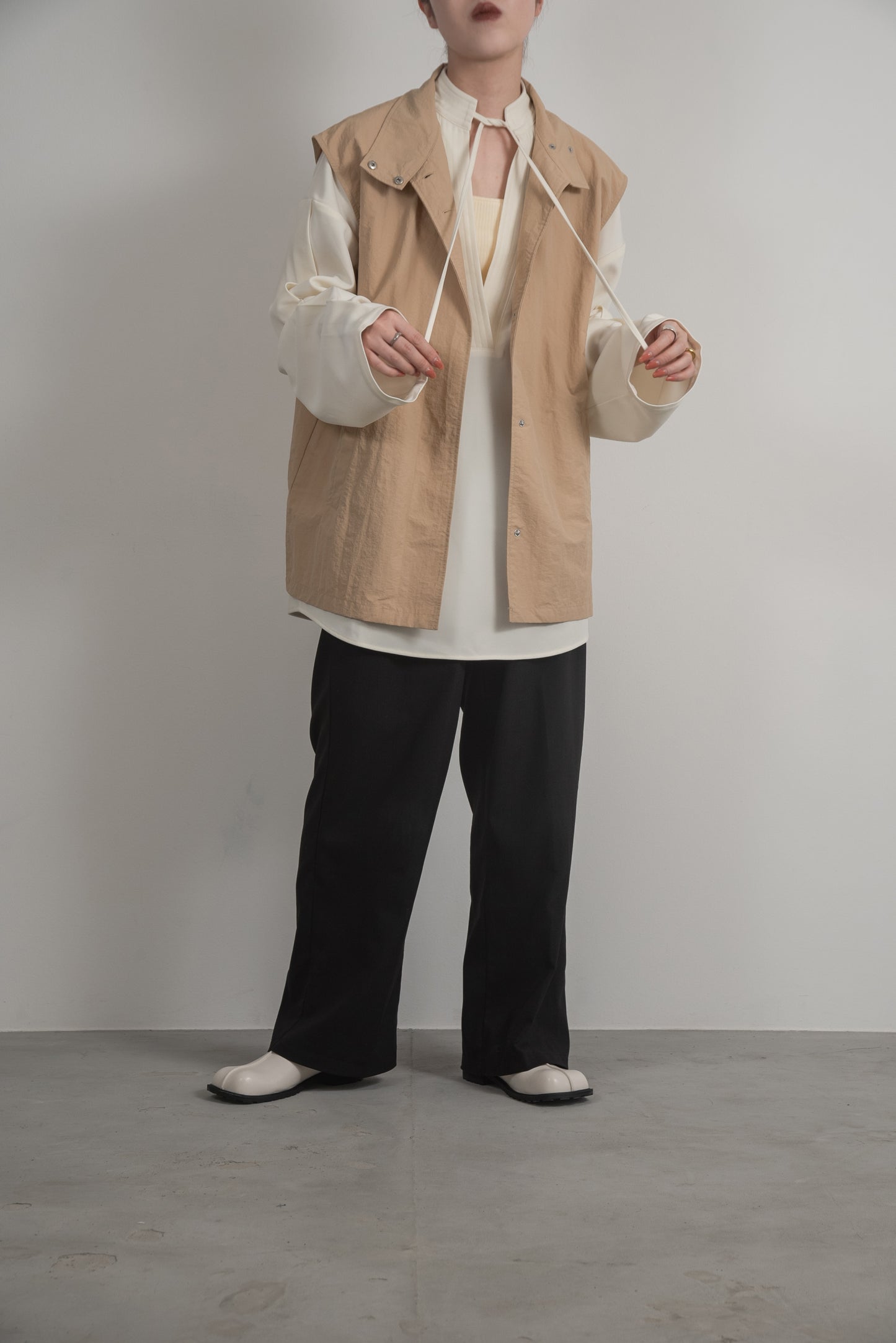 multiway flutter trench coat