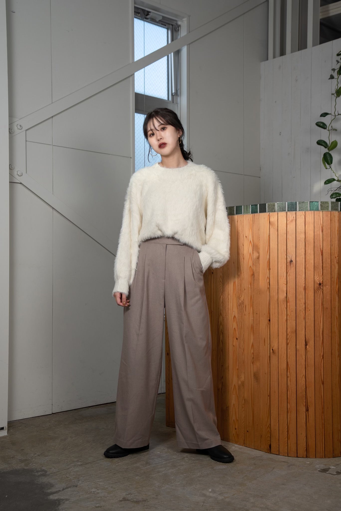 shaggy volume knit