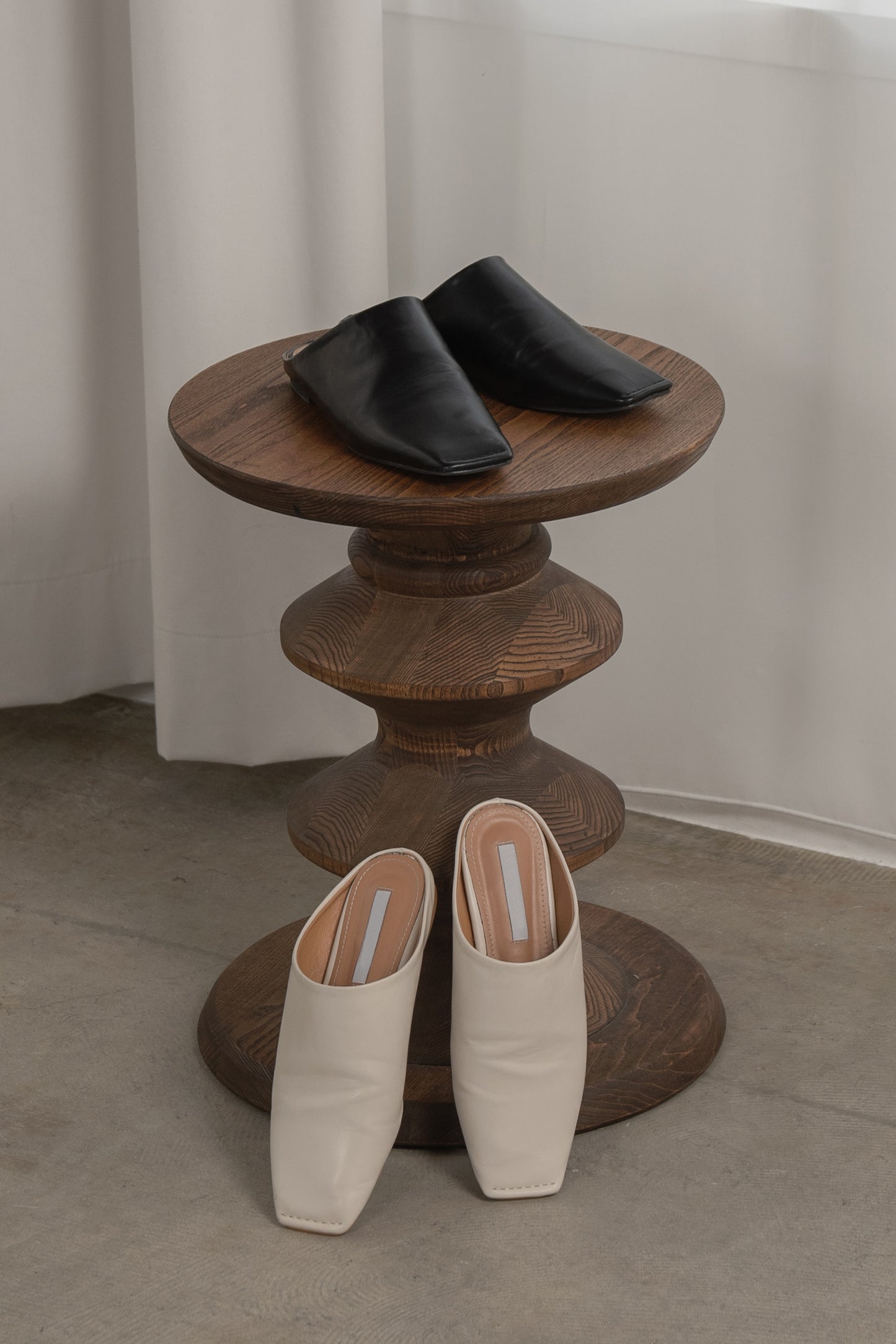 to square flat shoes