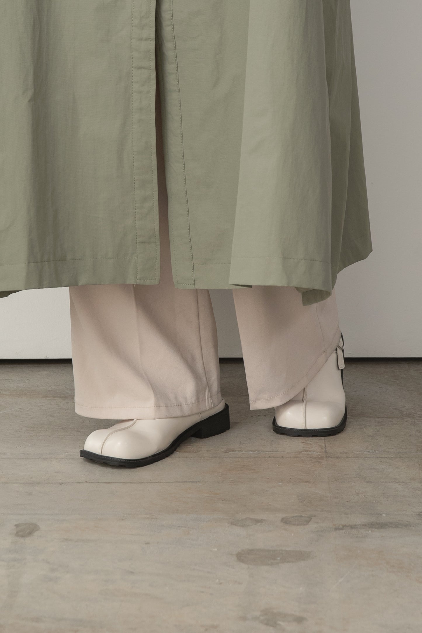 waist drawstring coat