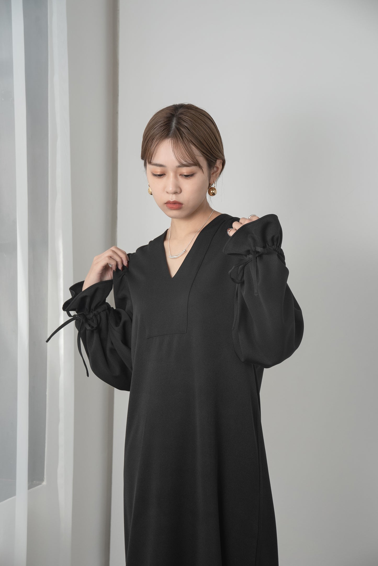 twill ribbon cuffs slit ops