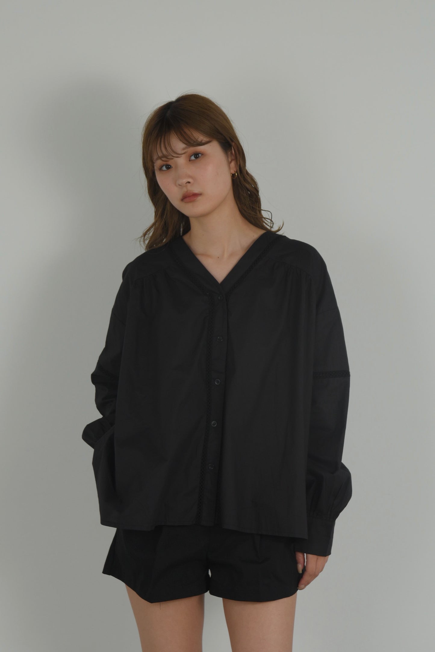 ladder lace blouse