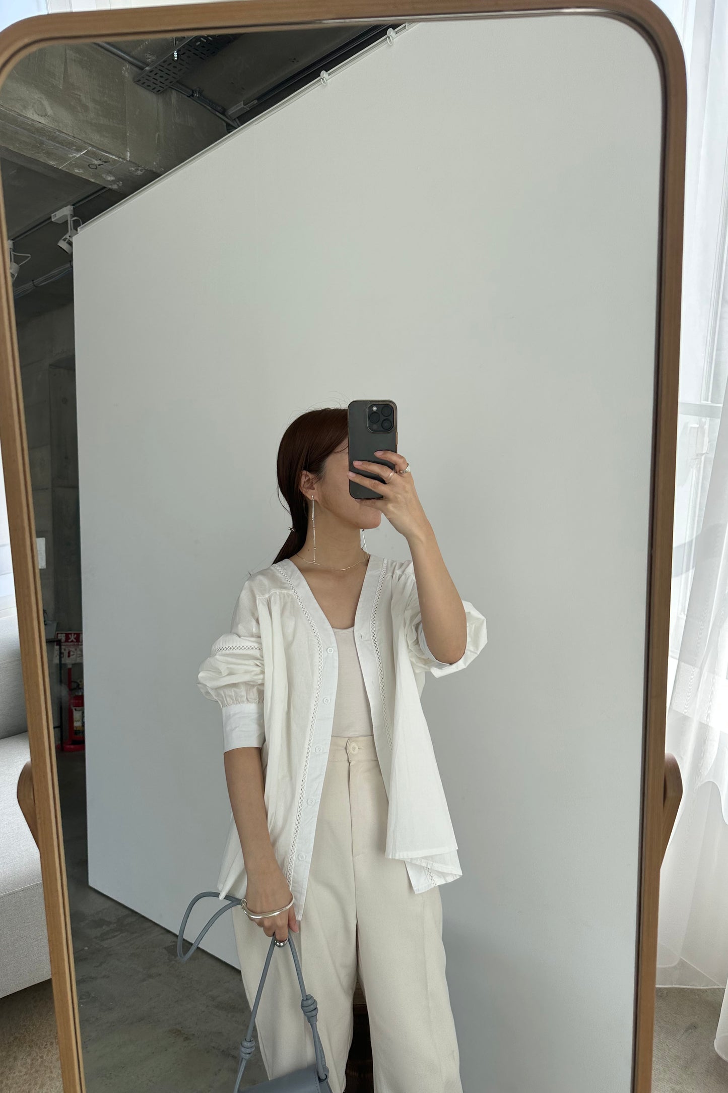 ladder lace blouse