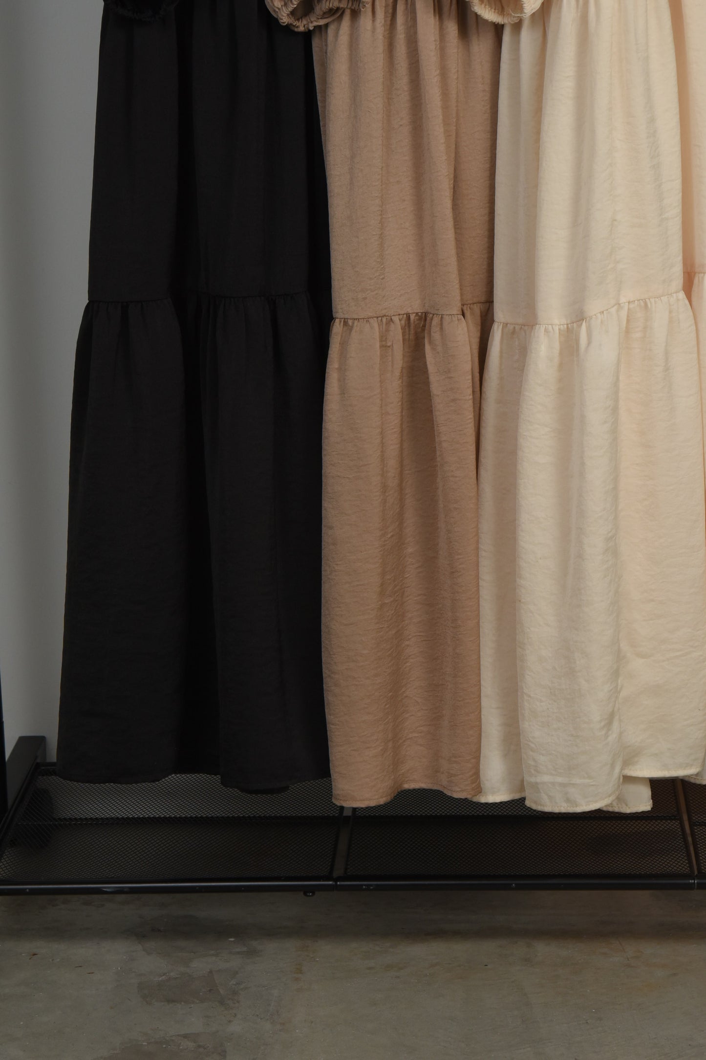 high neck tiered ops