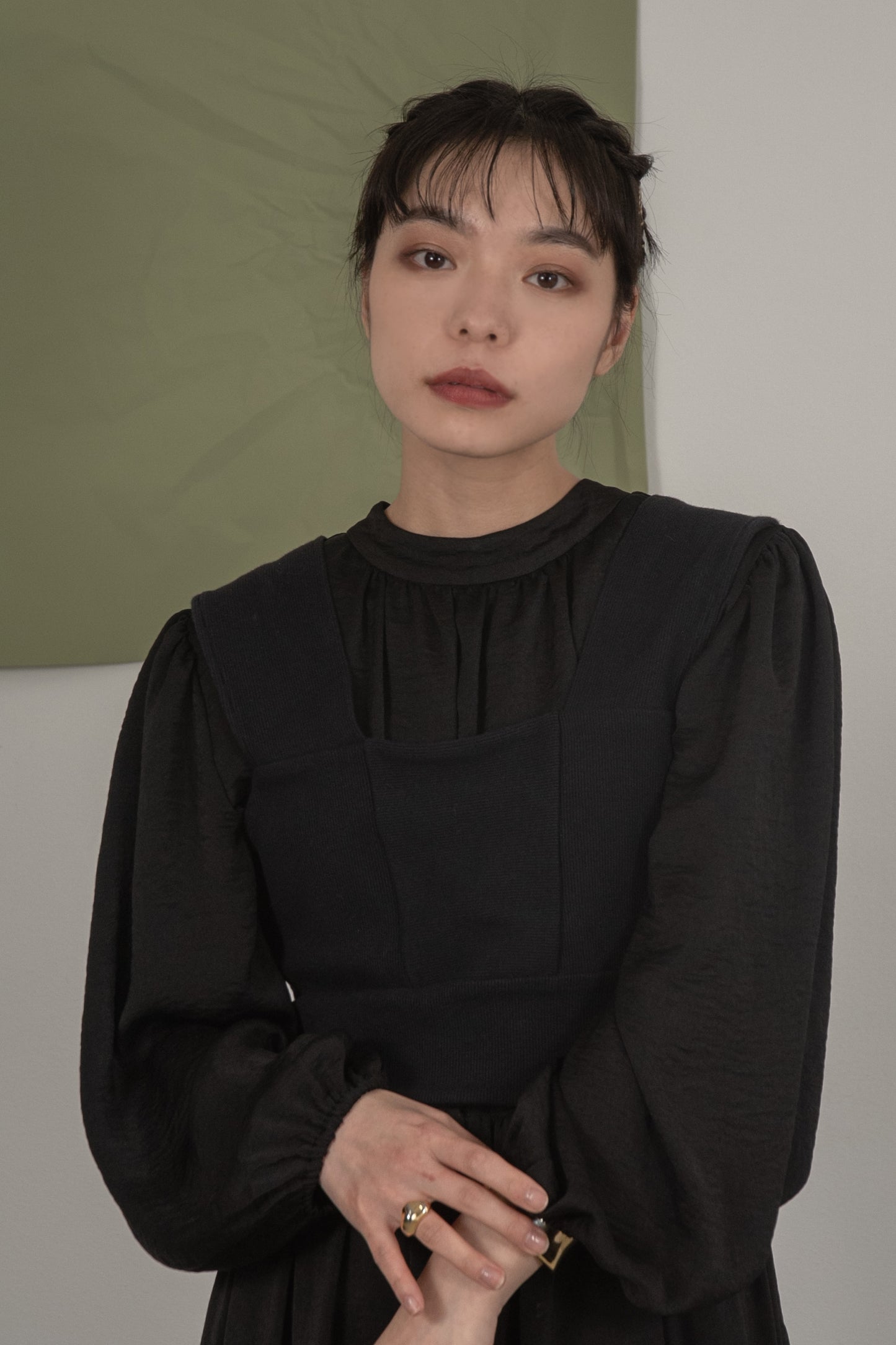 high neck tiered ops