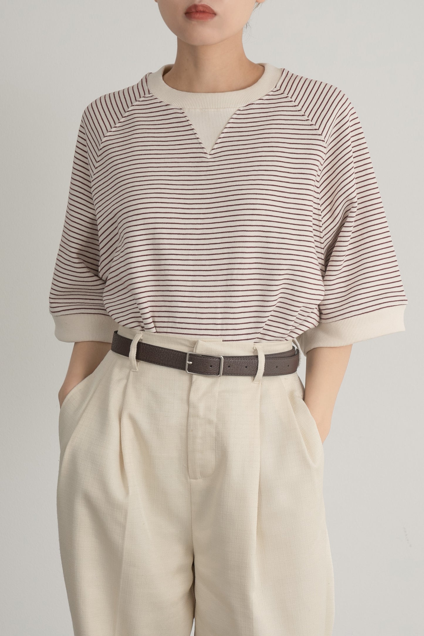 stripe cut t