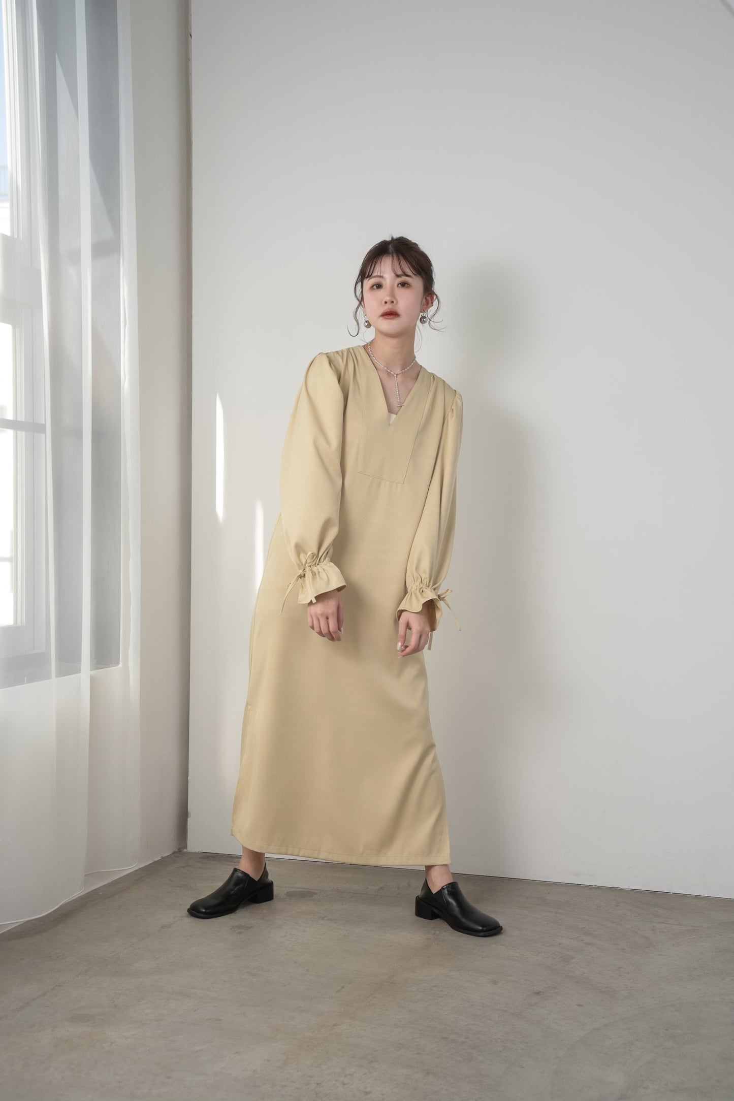 twill ribbon cuffs slit ops