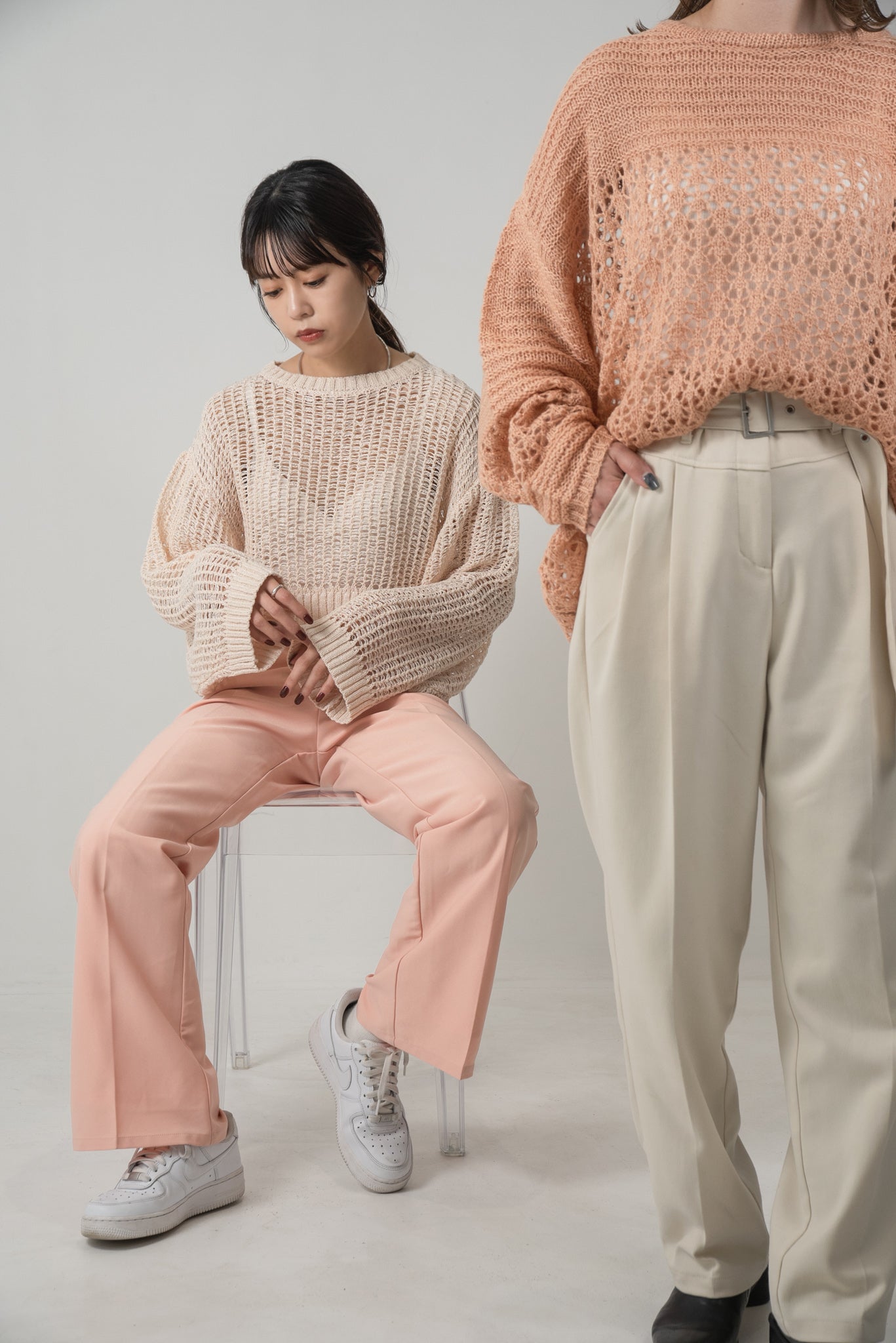 mohair low gauge knit