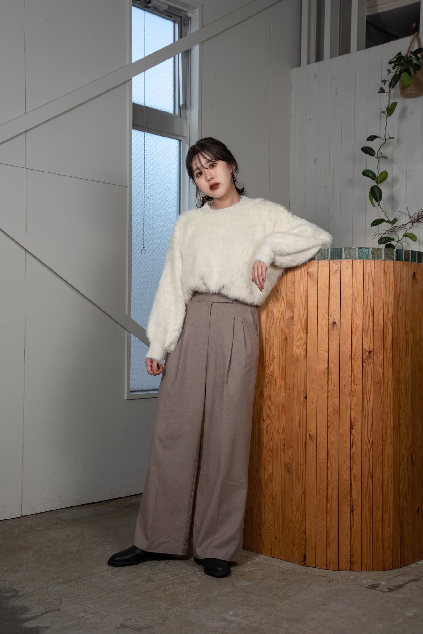 shaggy volume knit