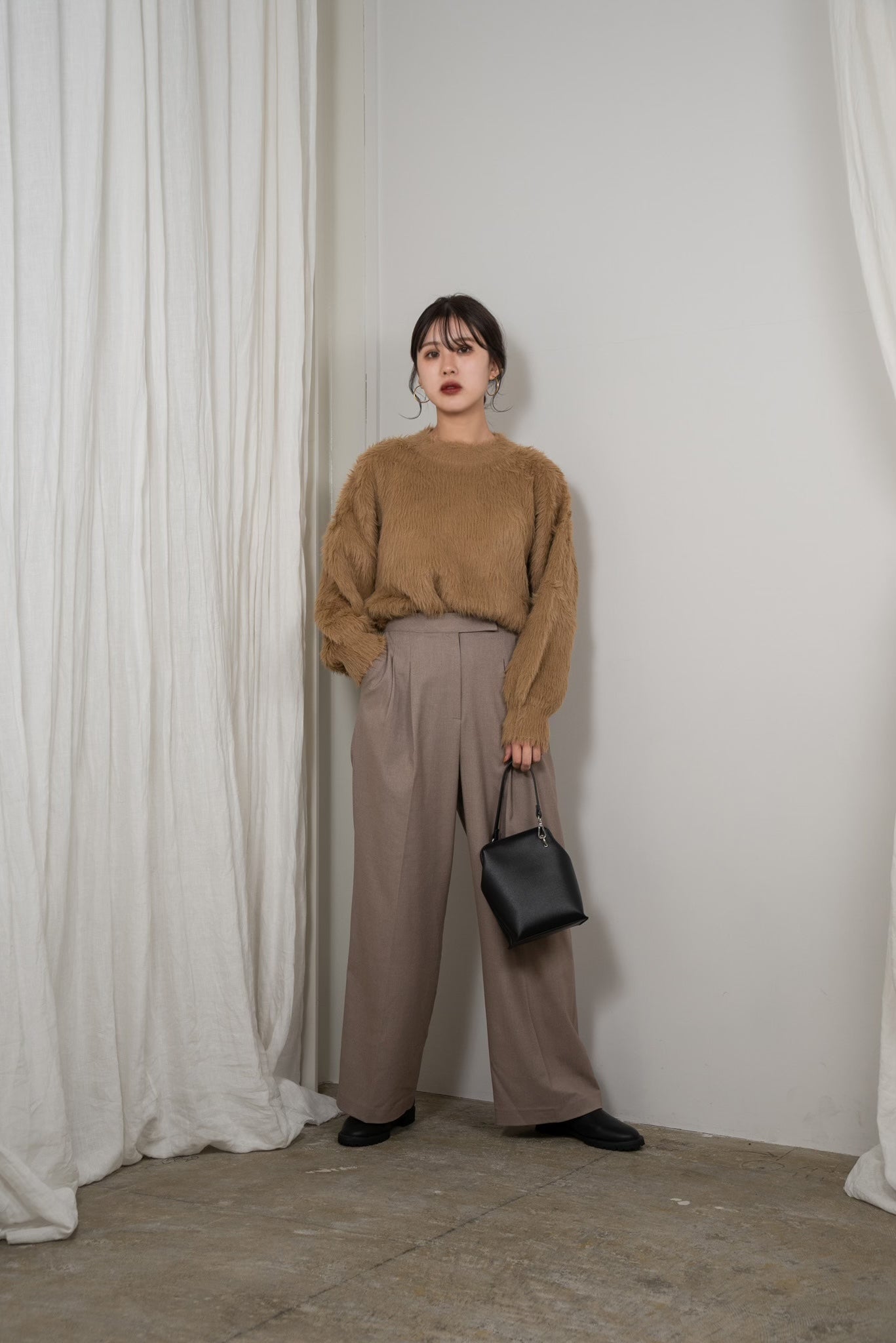 shaggy volume knit