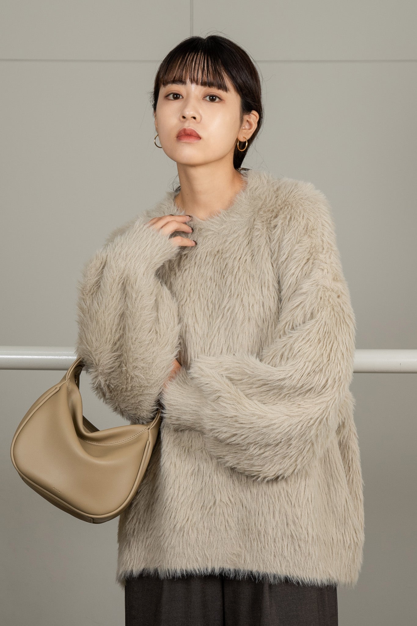 shaggy volume knit