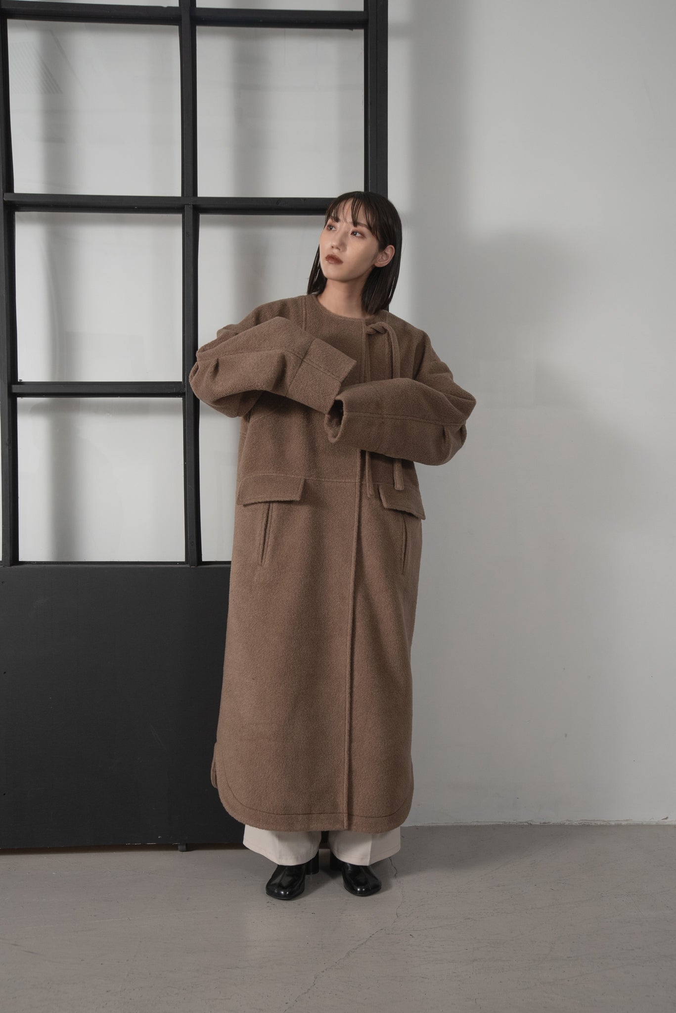 fluffy ribbon long outer