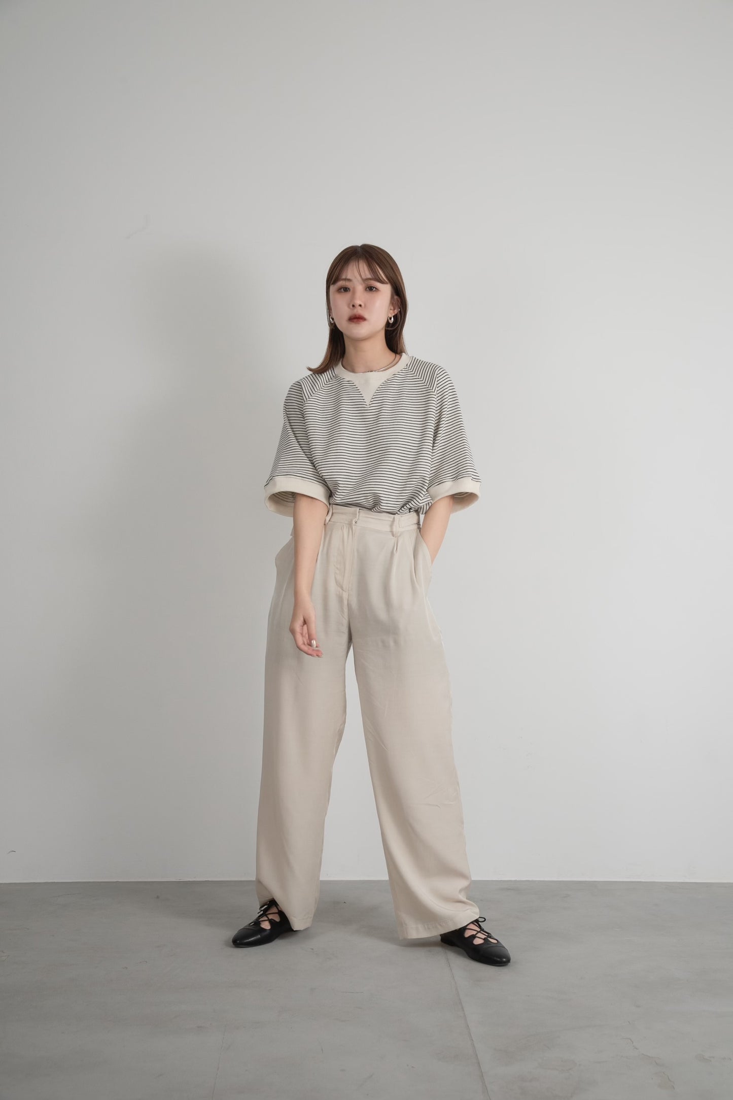 stripe cut t