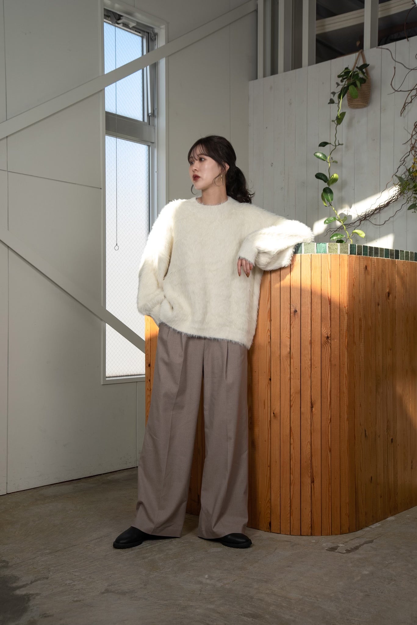 shaggy volume knit