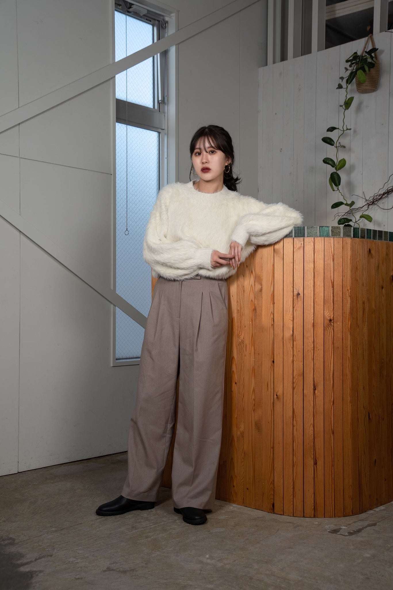 shaggy volume knit