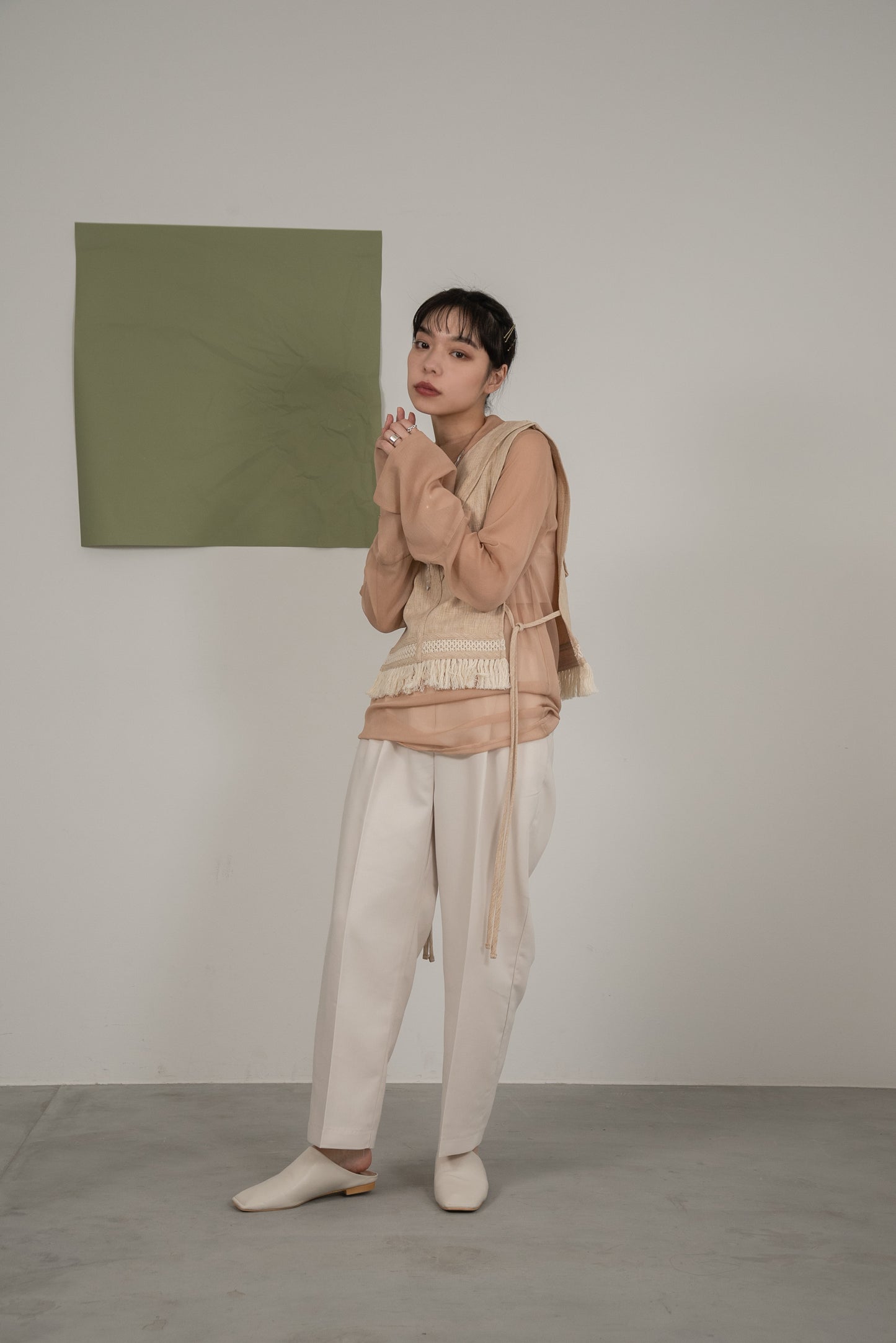 high neck sheer tops