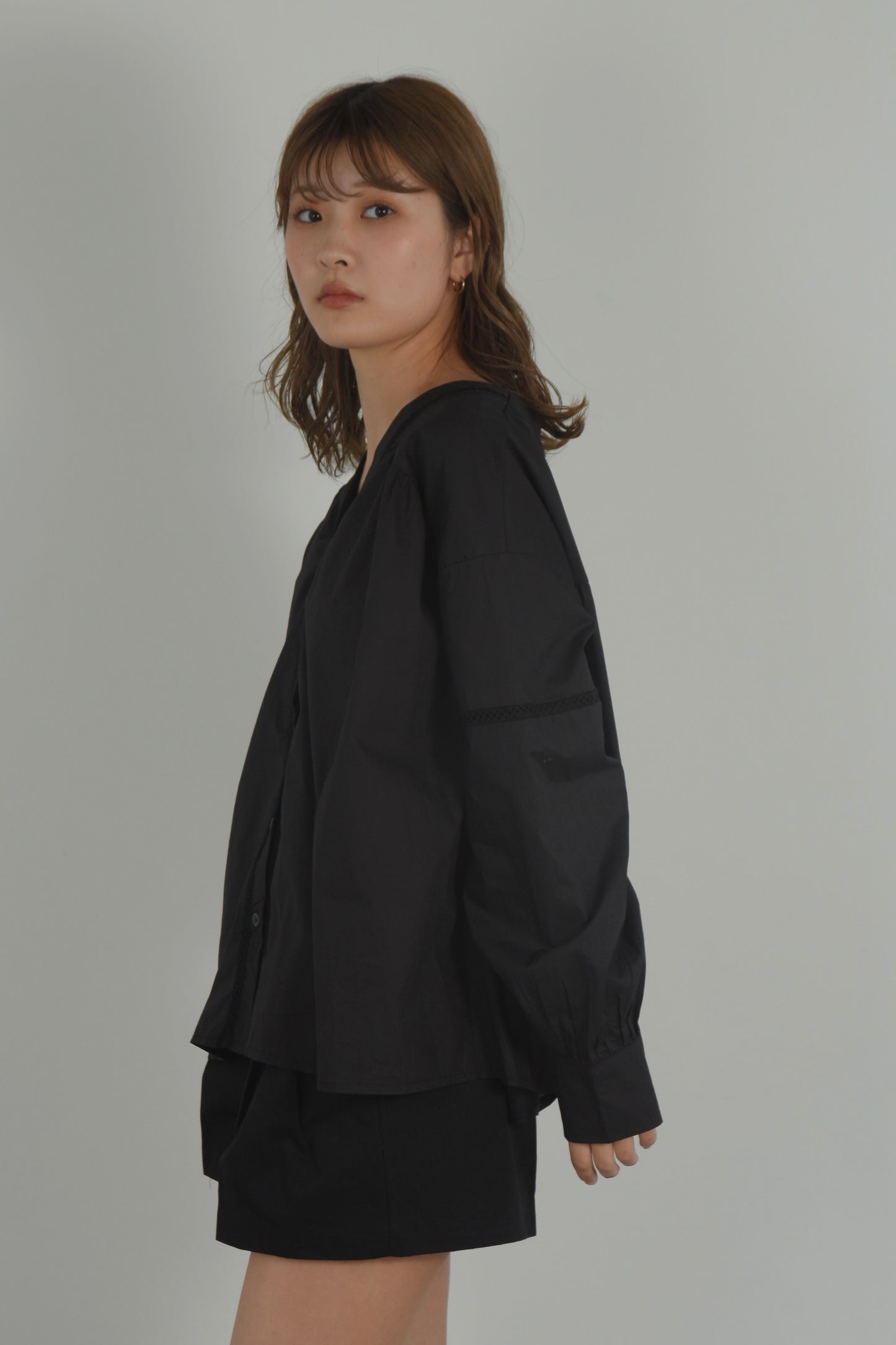 ladder lace blouse