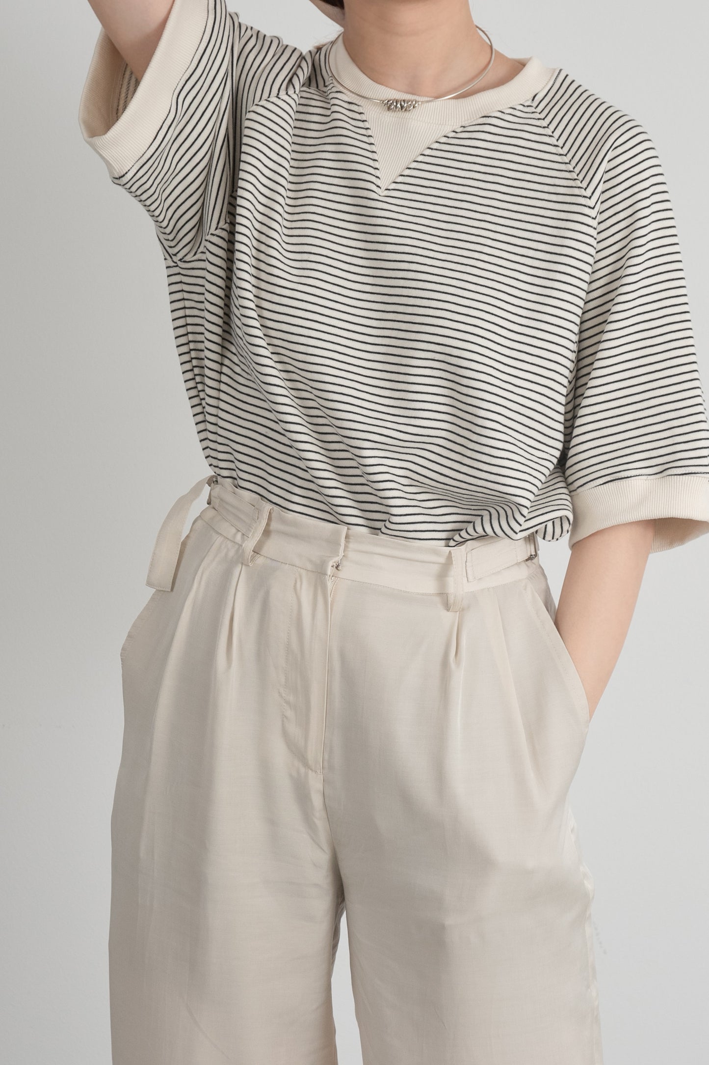 stripe cut t