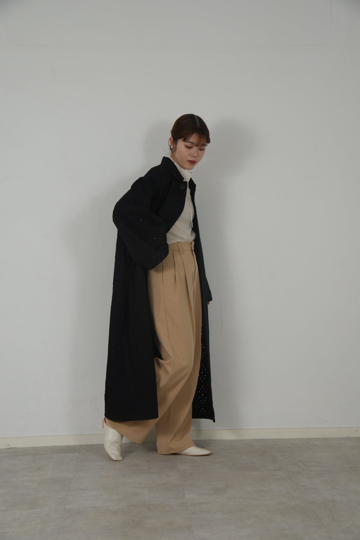 ester twill tuck pants