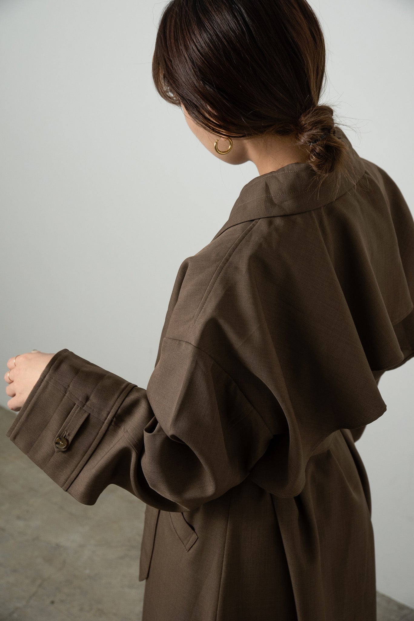 back flare light trench coat