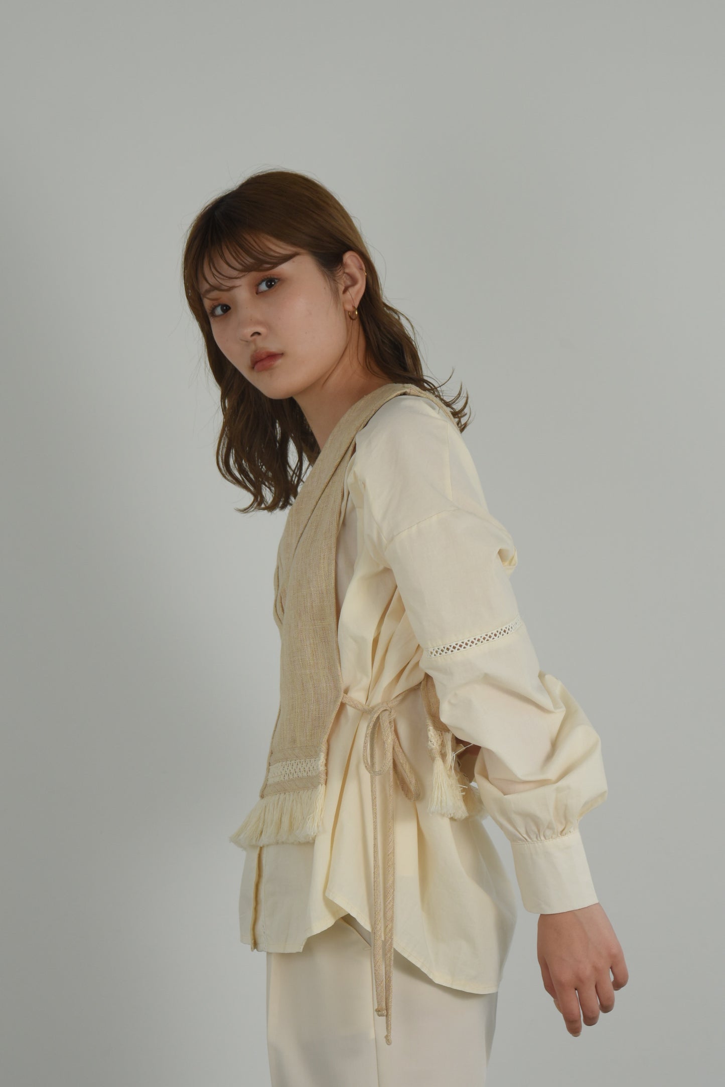 ladder lace blouse
