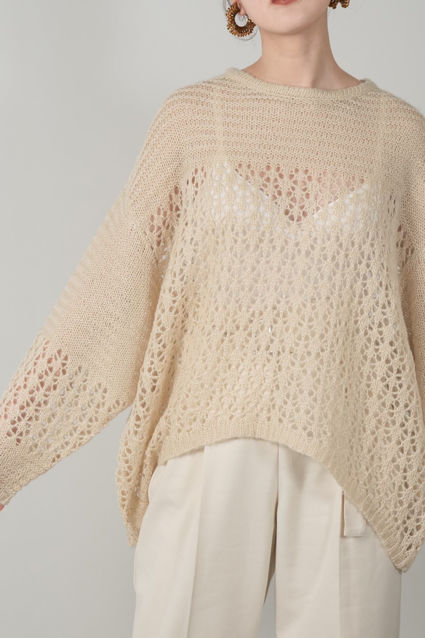 mohair low gauge knit