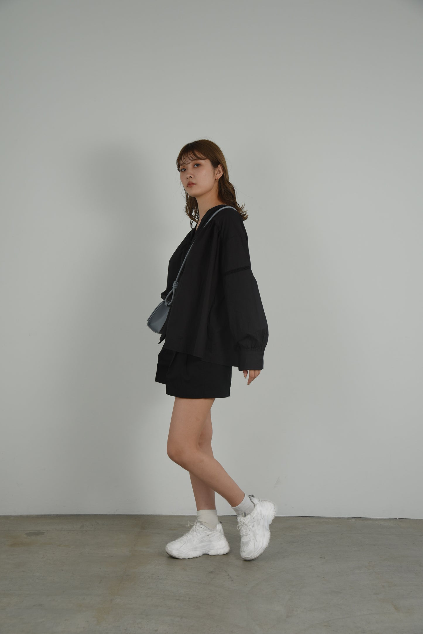 ladder lace blouse