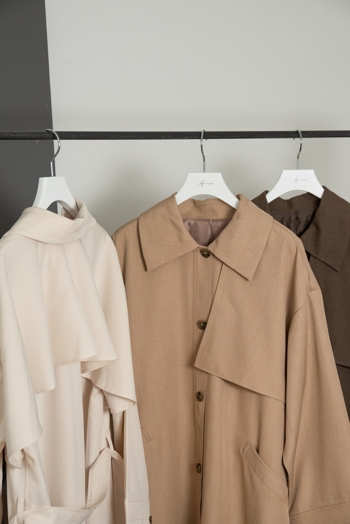 back flare light trench coat