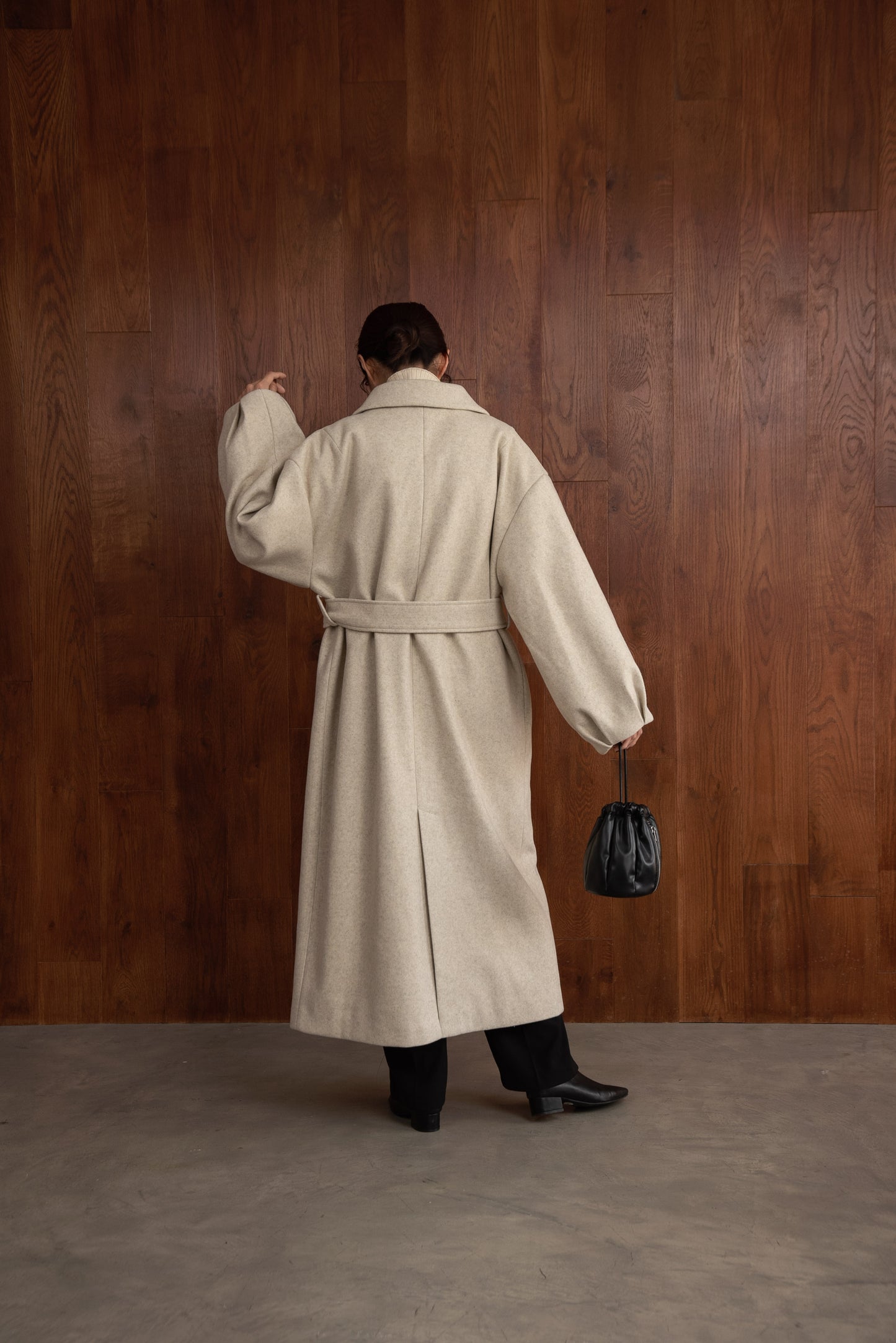 belt arrange long coat