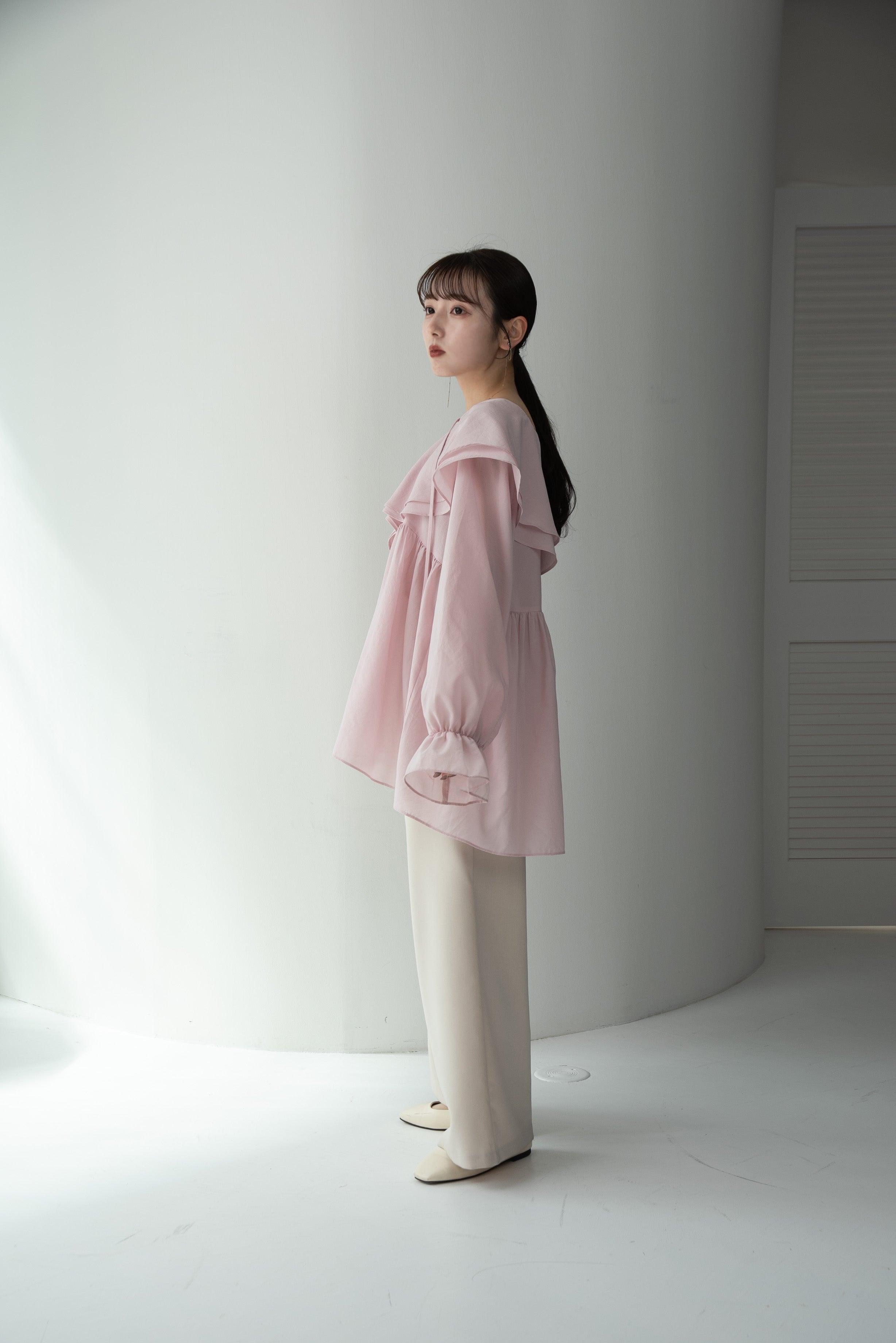 flare ribbon volume blouse – eim online（エイム オンライン）