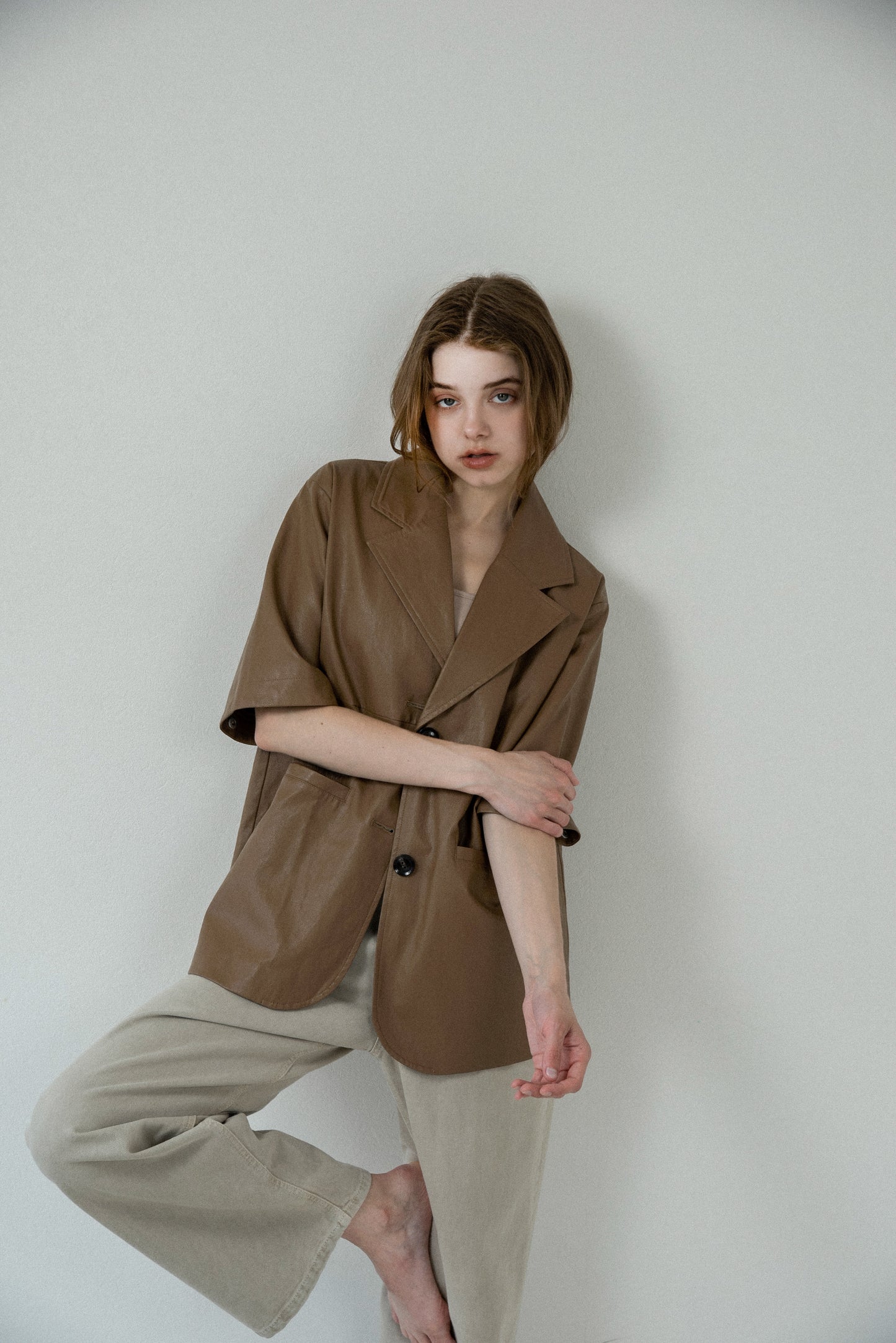 2way sleeve embroidery jacket