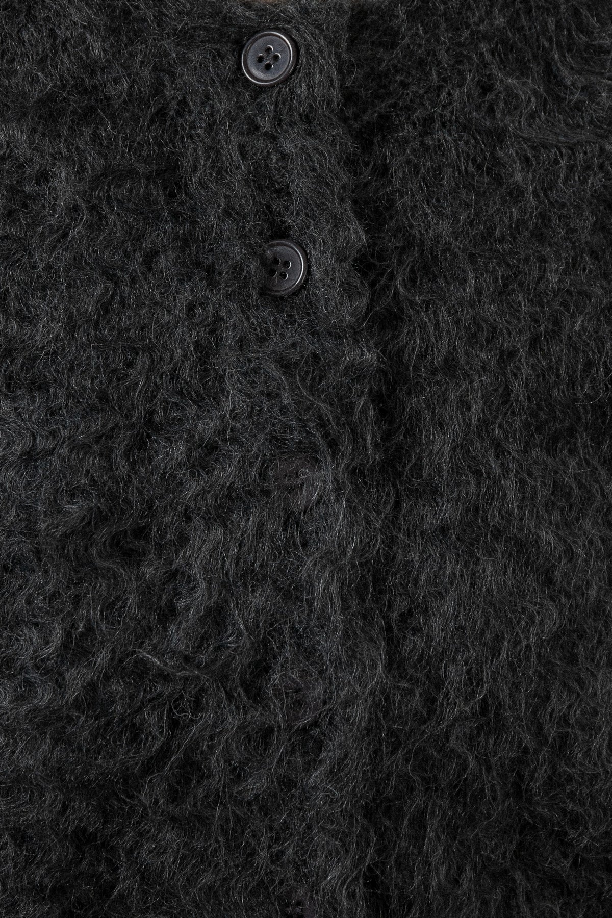 fuzzy shaggy simple cardigan
