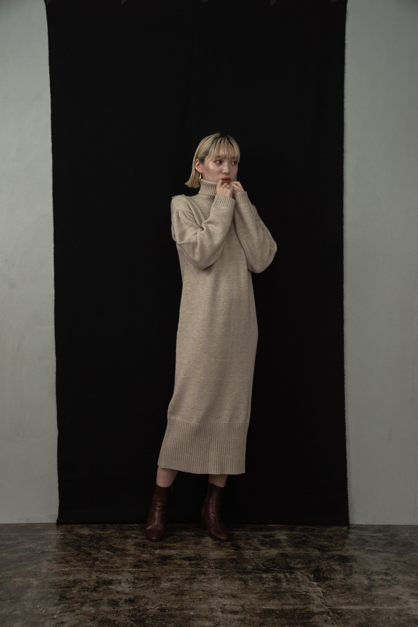 multi way moffle knit ops