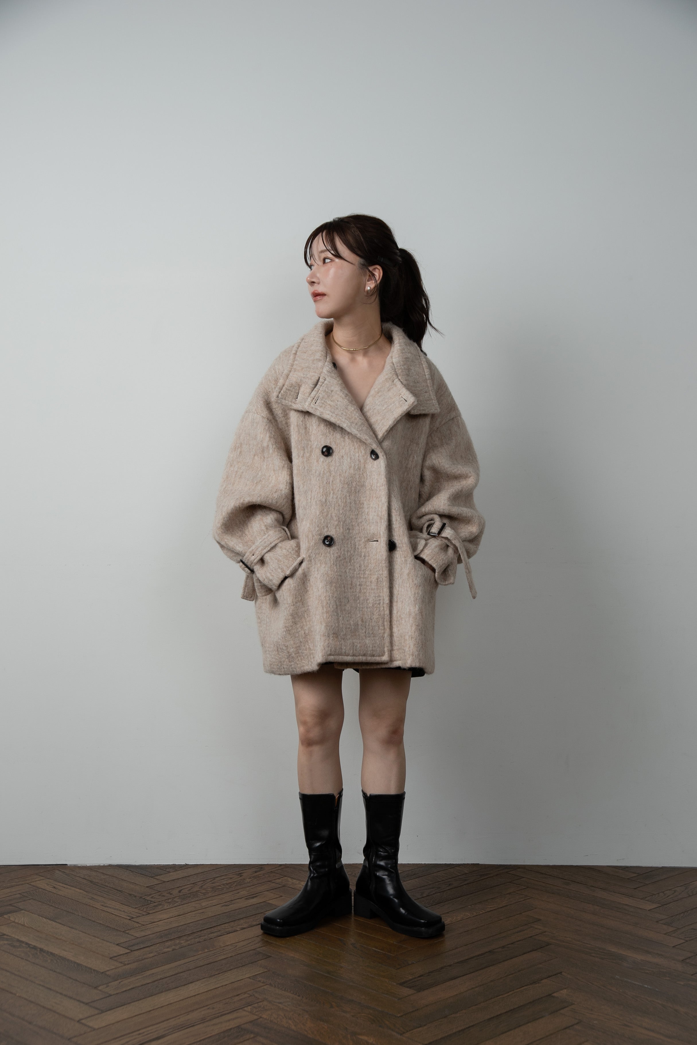 2way shaggy midi coat【Amiur × minami】 – eim online（エイム オンライン）