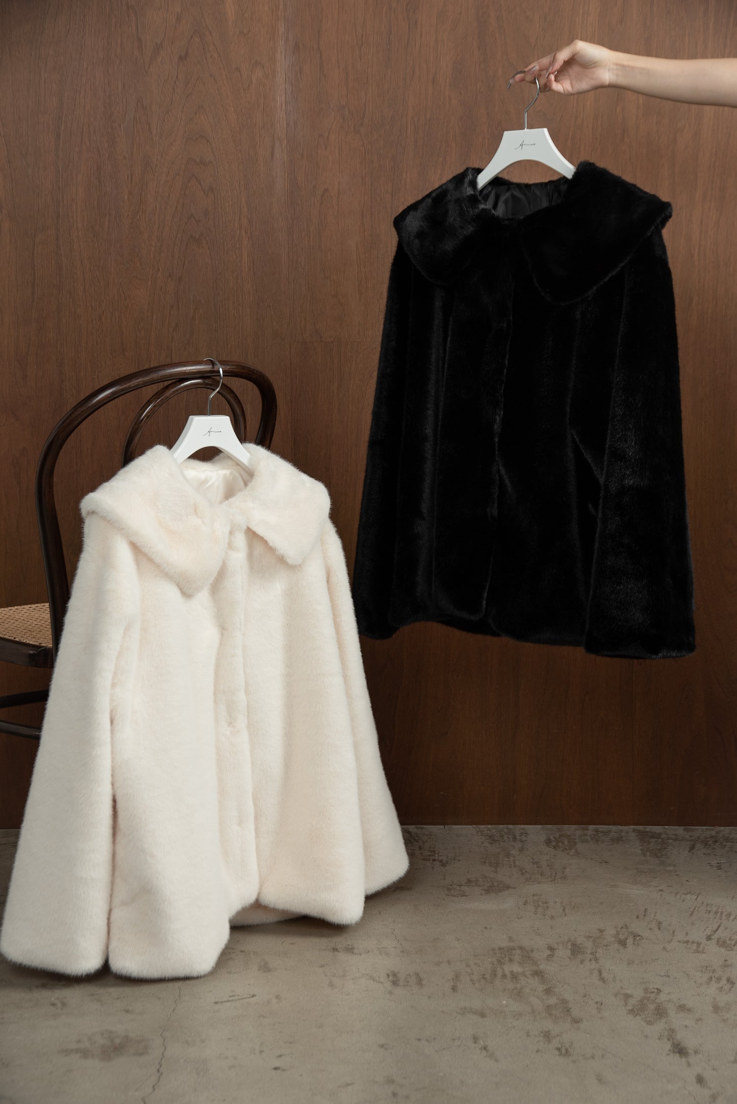 over size fur midi coat