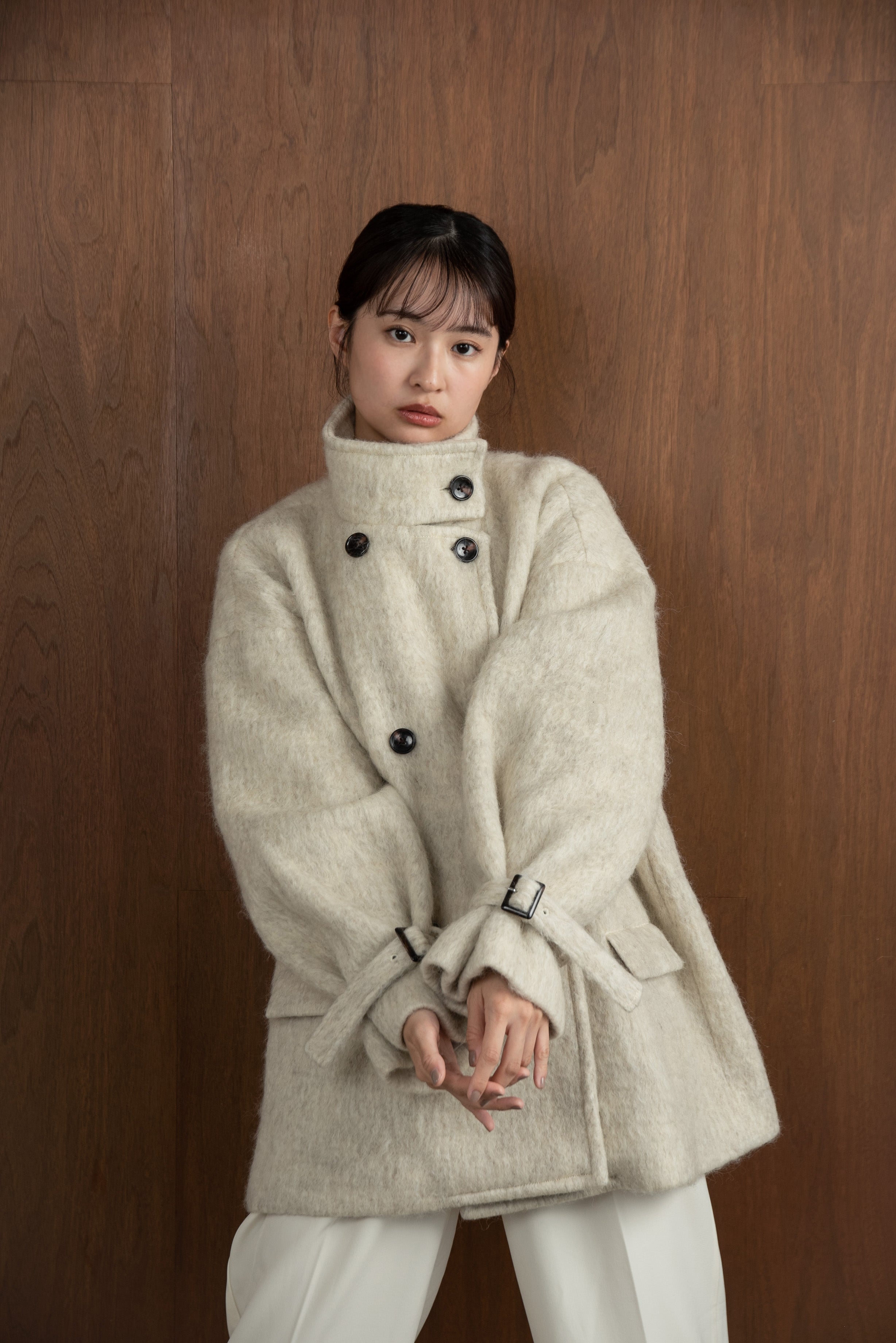 2way shaggy midi coat【Amiur × minami】 – eim online（エイム オンライン）