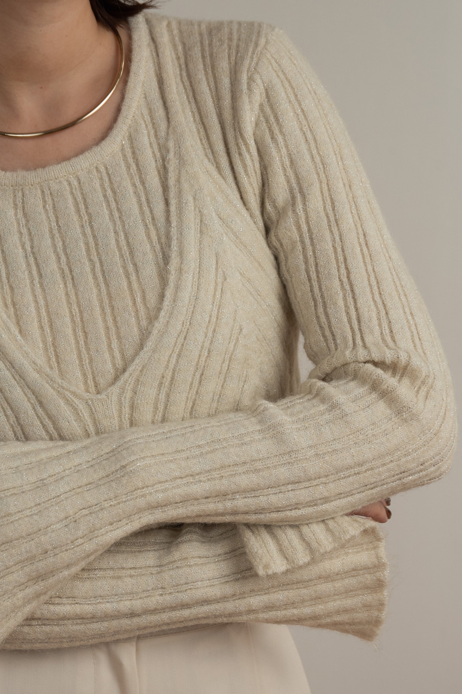 bustier layered glitter knit – eim online（エイム オンライン）