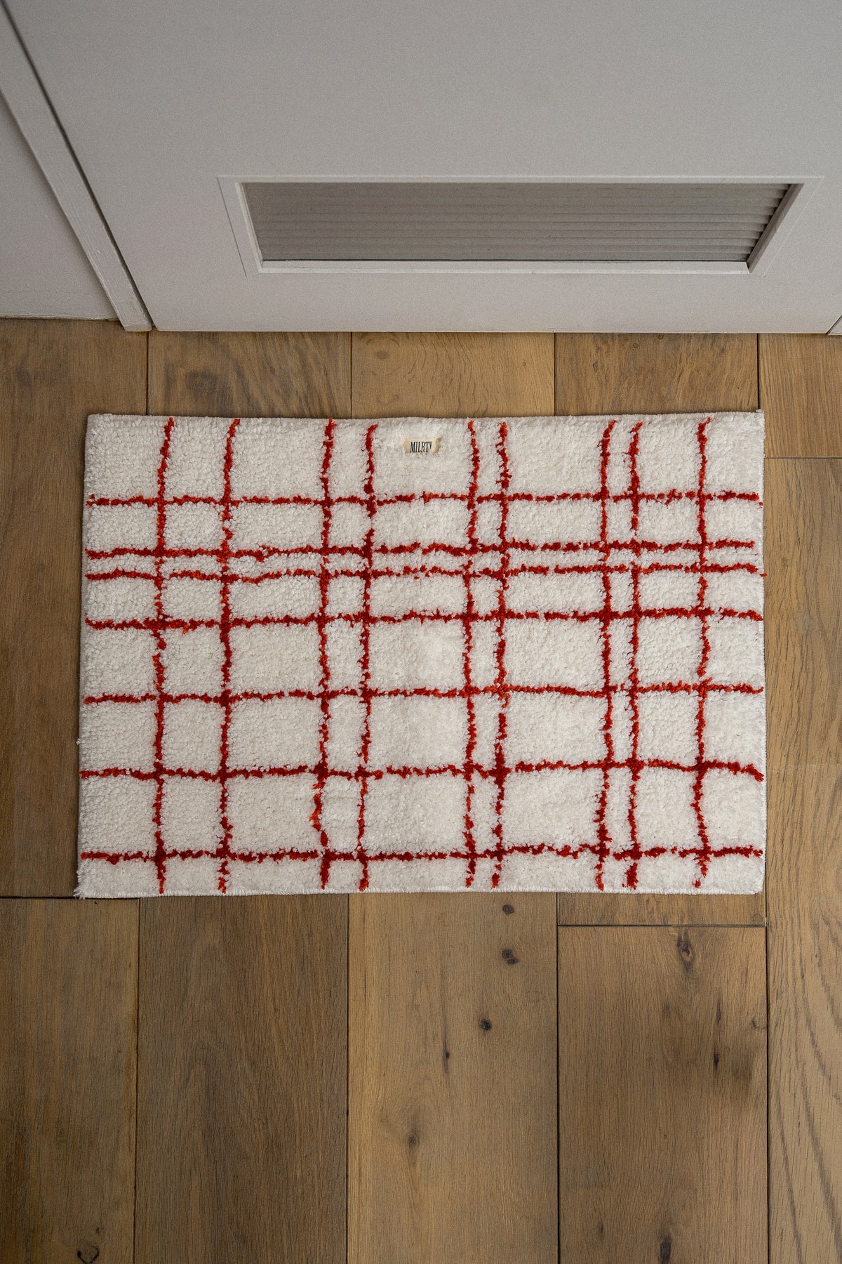 multi pattern soft brushed square rug