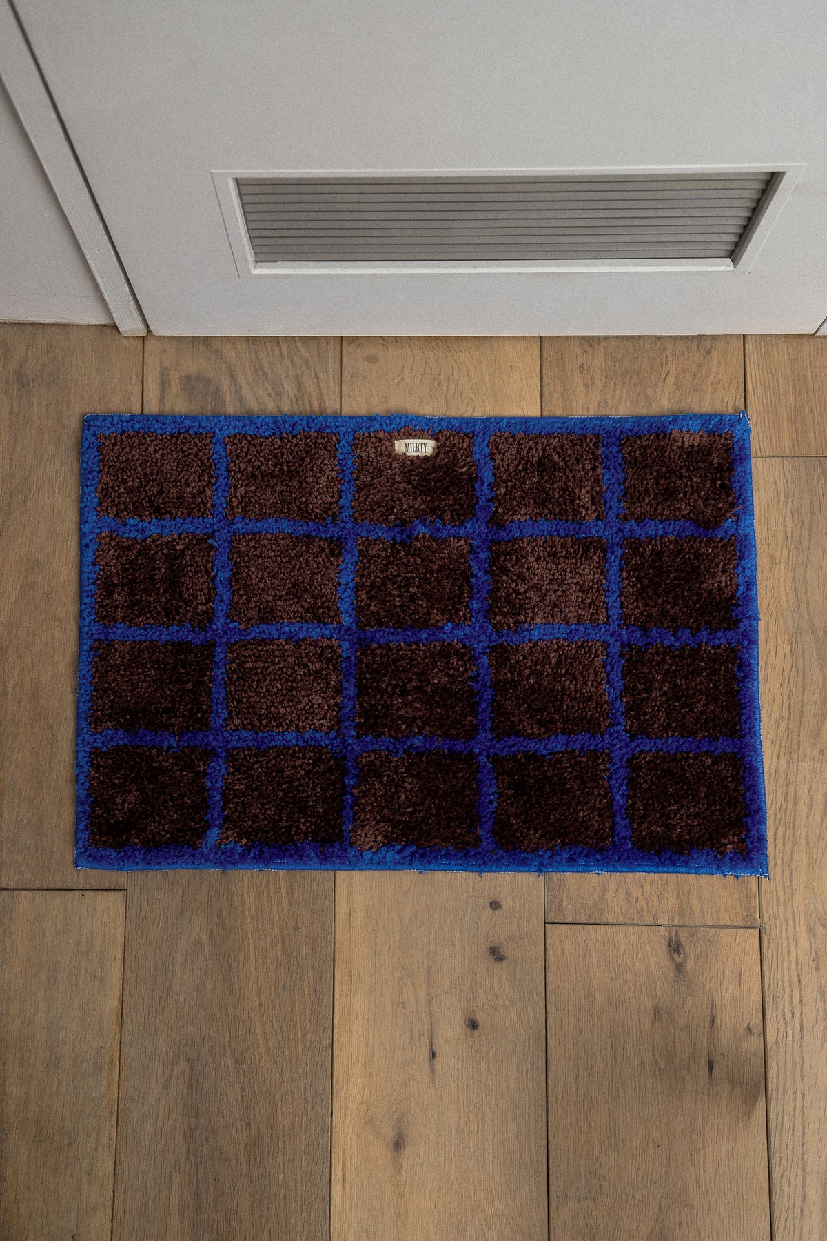 multi pattern soft brushed square rug