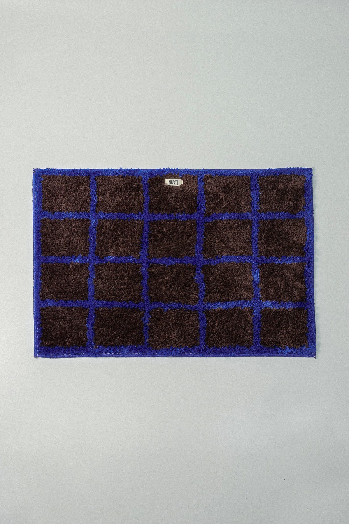 multi pattern soft brushed square rug