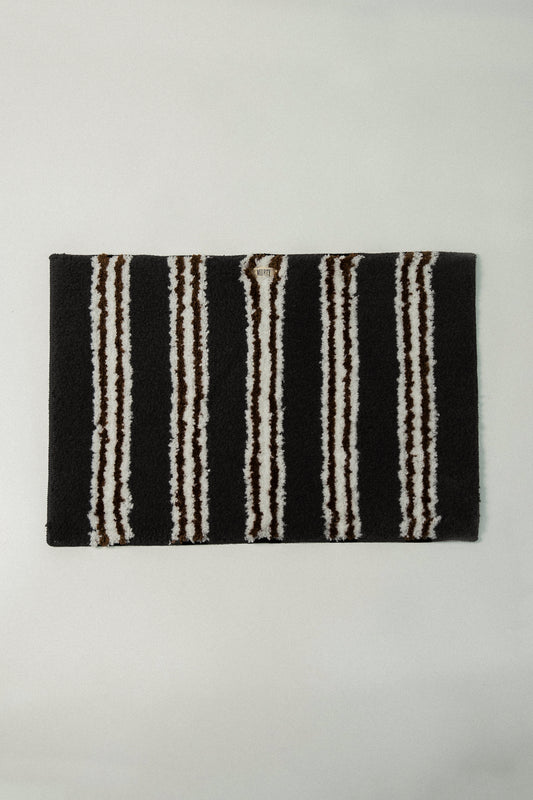 multi pattern soft brushed square rug