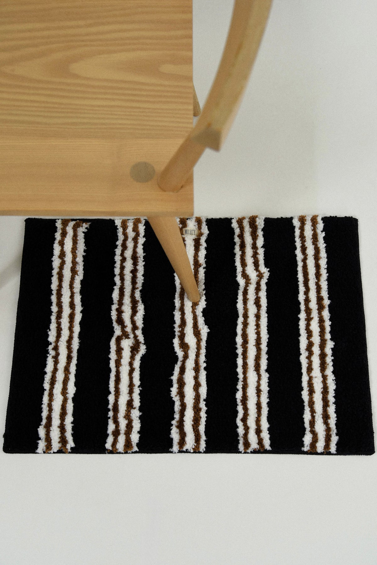 multi pattern soft brushed square rug