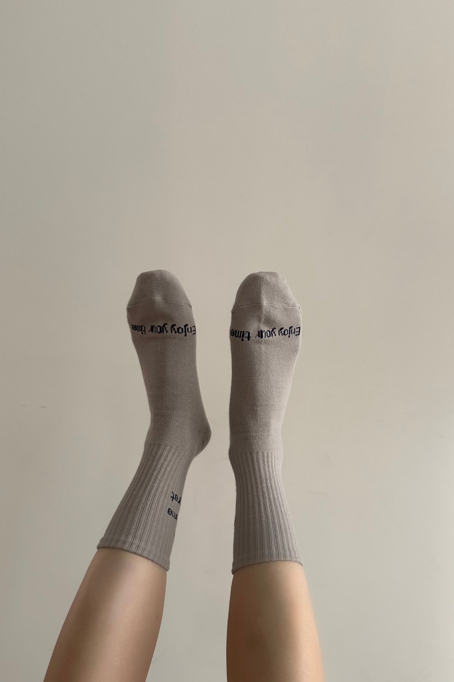 point logo rib socks