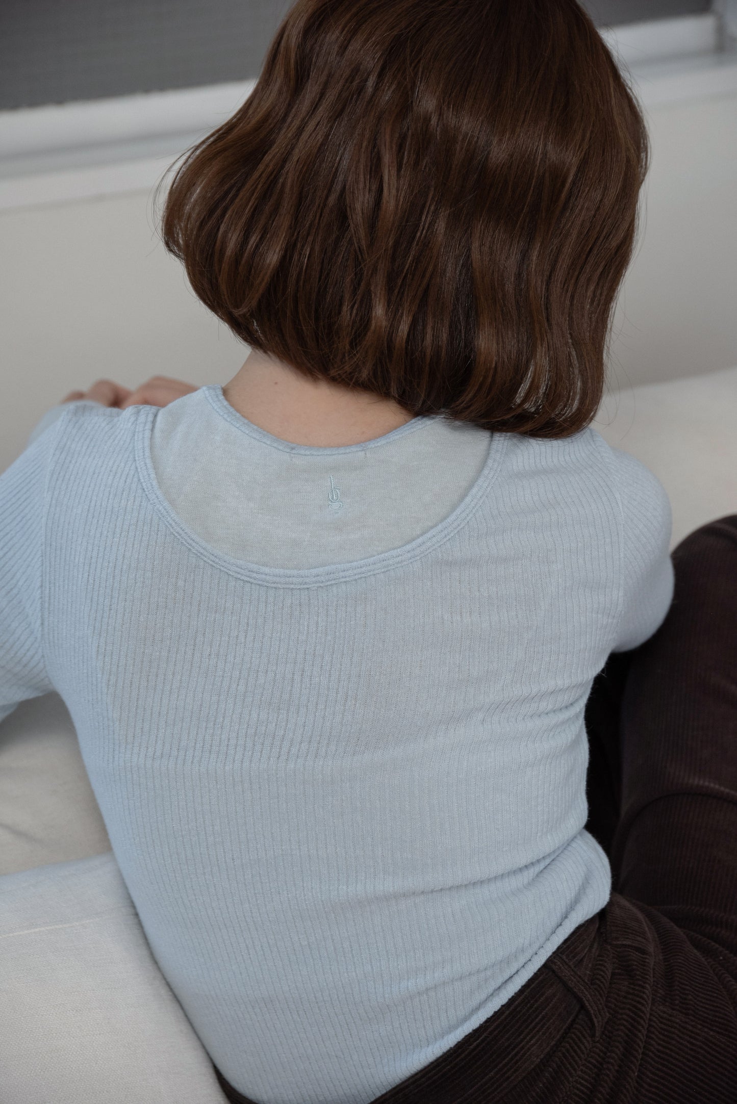 crew neck like layered pattern tops