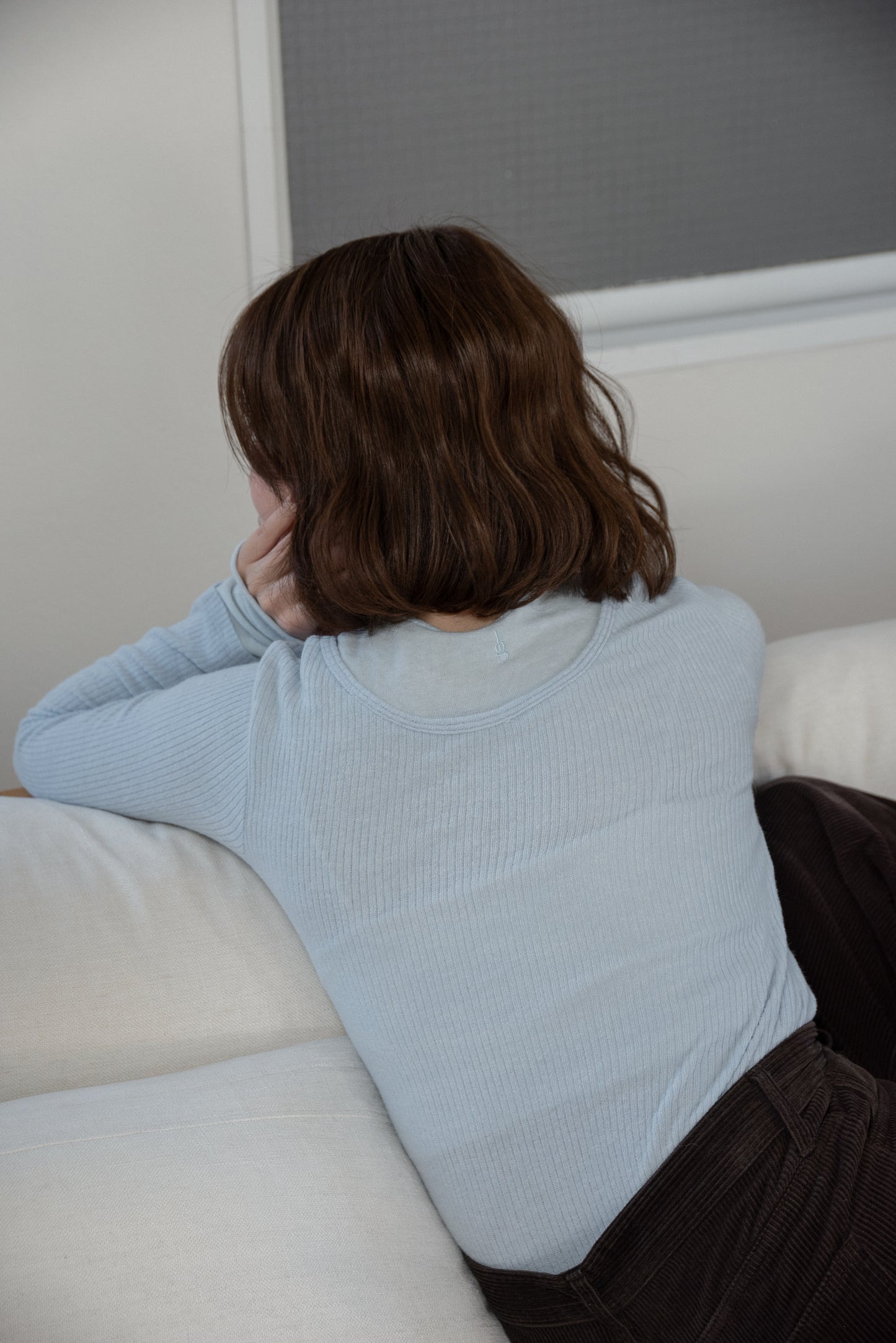 crew neck like layered pattern tops
