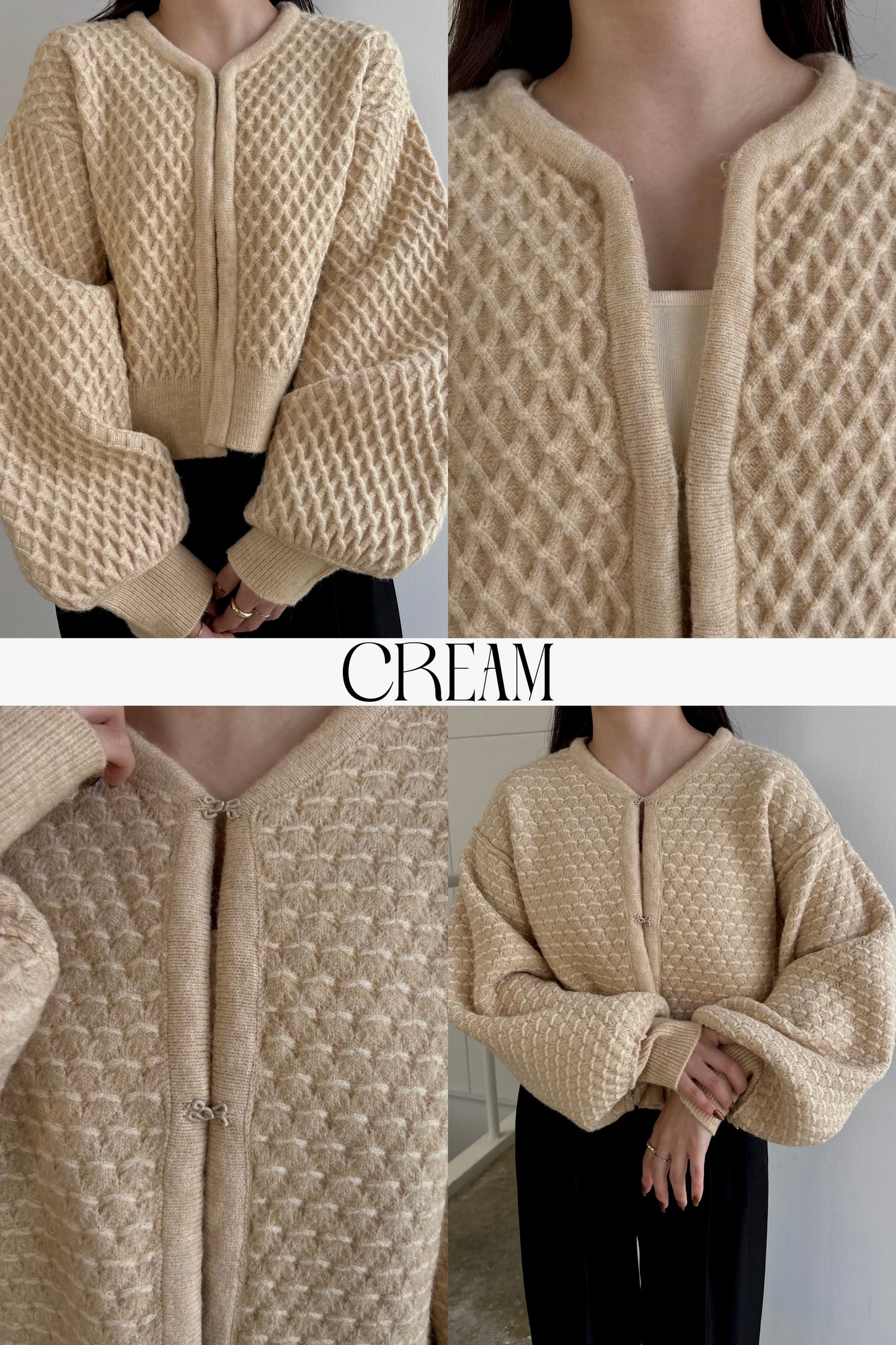 reversible pattern front point knit