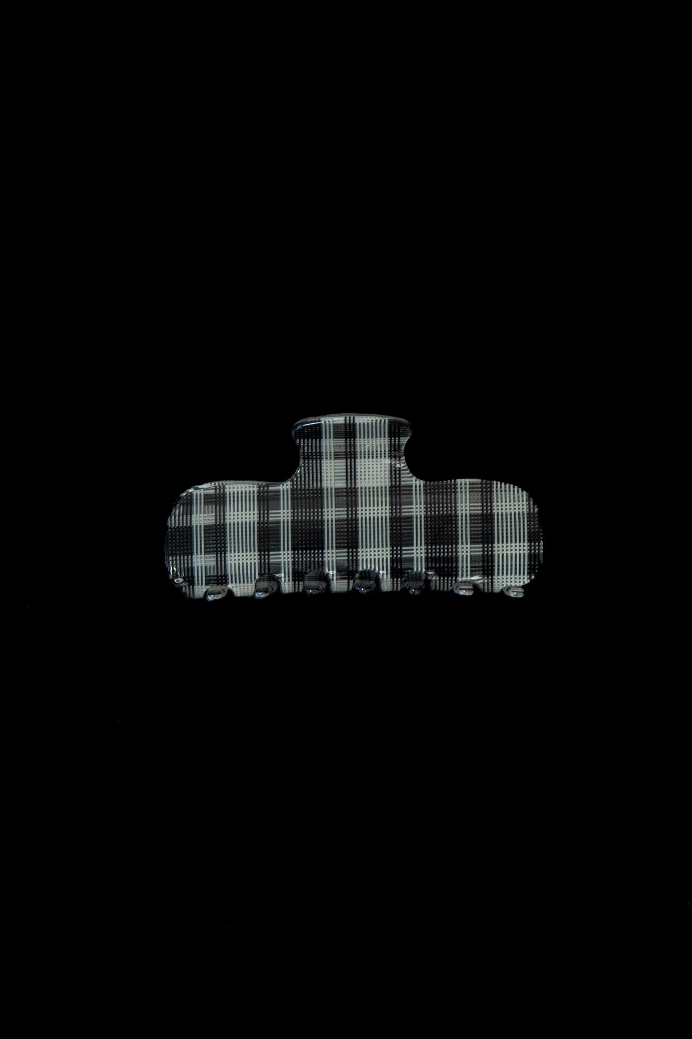 fine line check hair clip