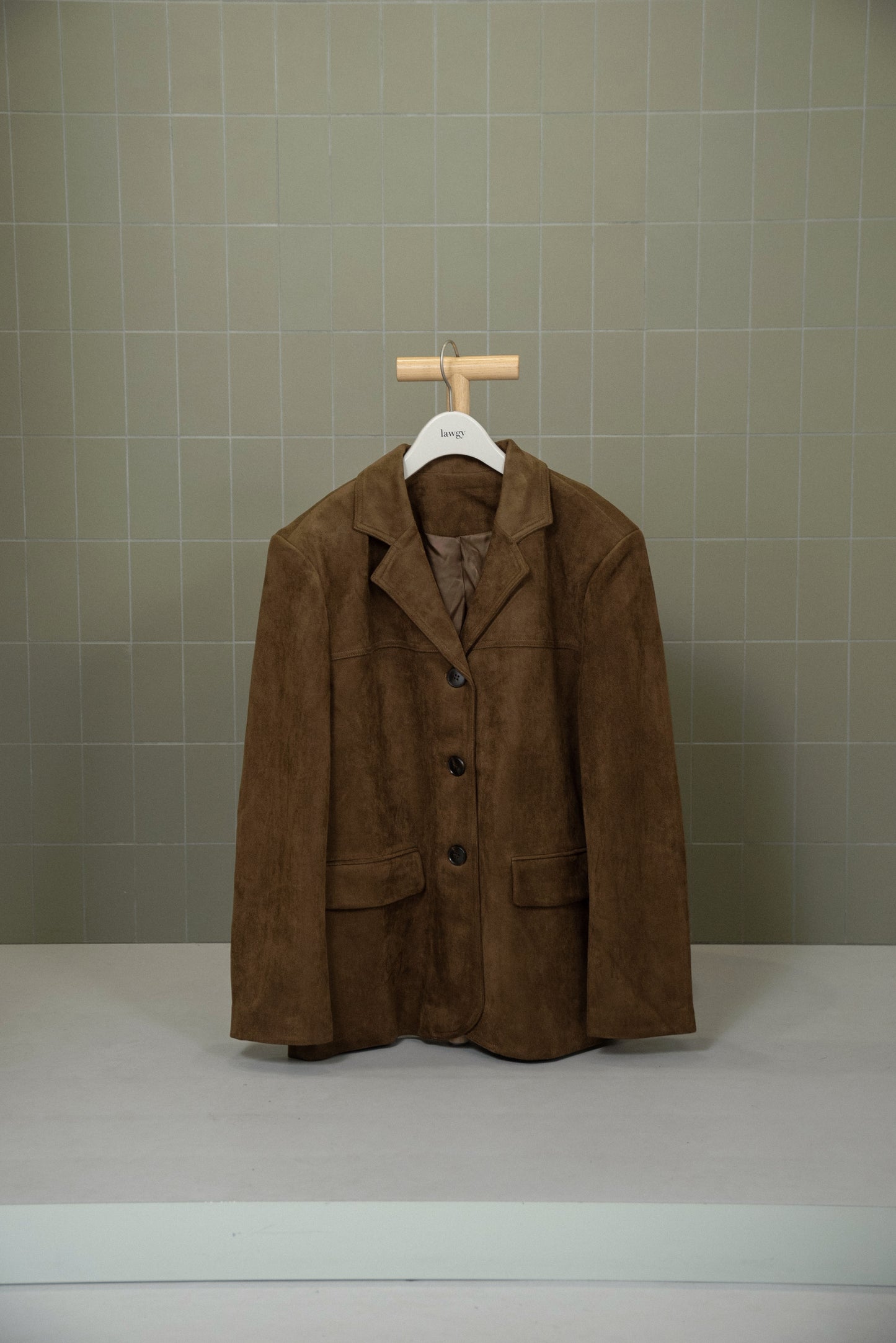 line switching brushed tailored jacket
